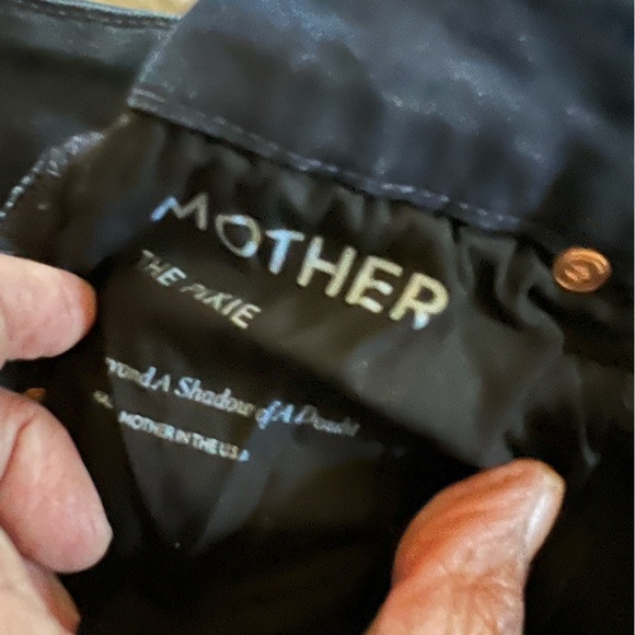 MOTHER The Pixie Jeans Beyond A Shadow Of A Doubt Wash Button Fly Size 24” - Picture 6 of 8
